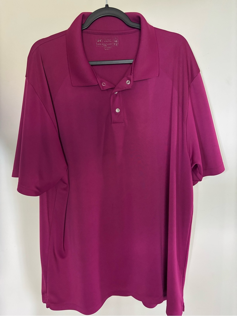 Russell Athletic Men’s Short Sleeve Polo Shirt - Magenta